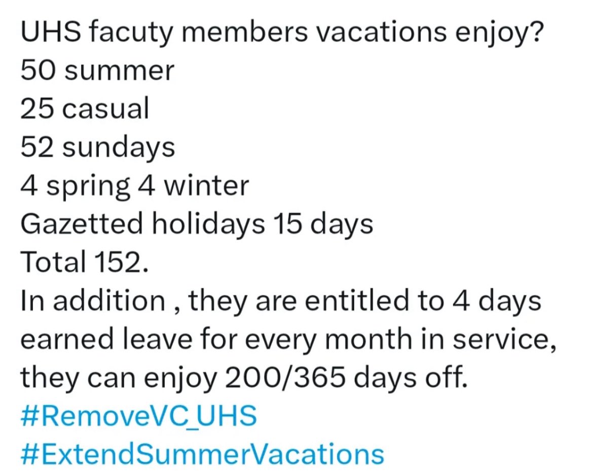 AbdulHaseebMa12's tweet image. #RemoveVC_UHS #ExtendSummerVacations