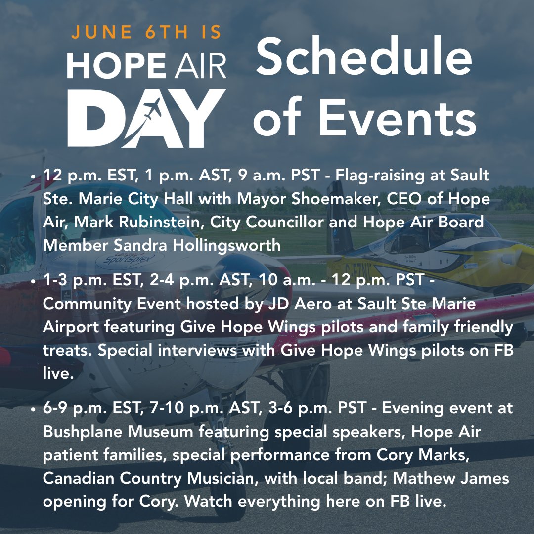 Hope Air (@hopeair) on Twitter photo Today is #HopeAirDay. It's a time to recognize the impact of our community working together to ensure all Canadians can access the care they need, and the essential role Hope Air plays in our health care system.
Follow along on Facebook for live updates: facebook.com/share/1CLGZ5U1… Today is #HopeAirDay. It's a time to recognize the impact of our community working together to ensure all Canadians can access the care they need, and the essential role Hope Air plays in our health care system.
Follow along on Facebook for live updates: facebook.com/share/1CLGZ5U1…