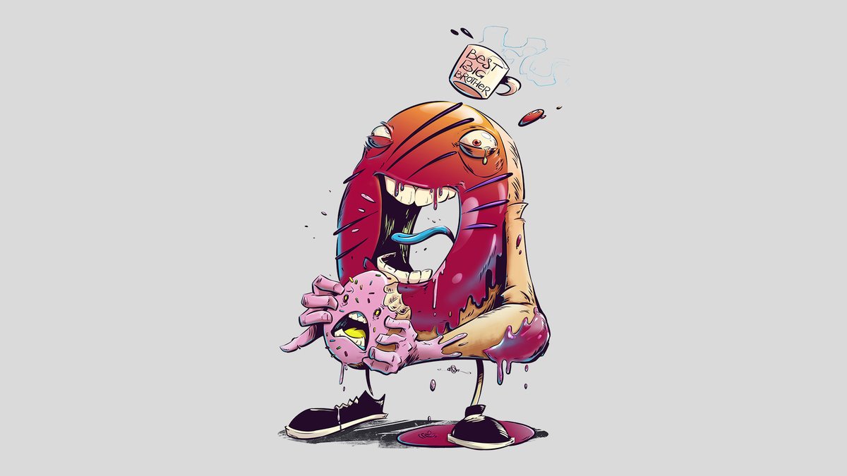 Survival of the sweetest. Happy National Donut Day 🍩 Design by hulkey. dbh.la/donut2025