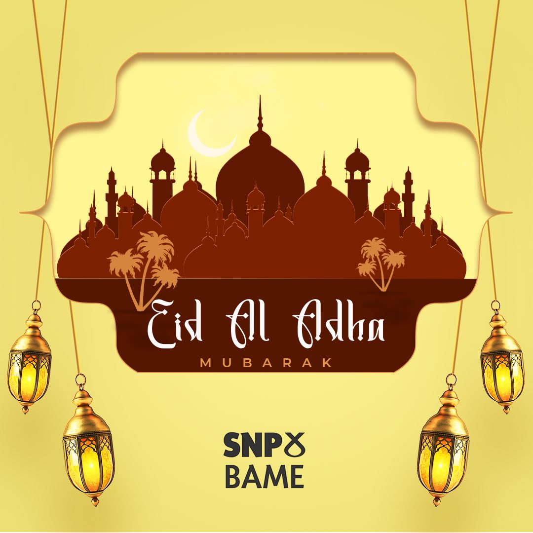 Happy 🌙 Eid Al-Adha Mubarak
 
As we mark this sacred time of reflection, sacrifice, and community, we send our warmest wishes to all who are celebrating across Scotland and beyond.

May this Eid bring peace, unity, and blessings to you and your loved ones.

#EidAlAdha #SNPBAME