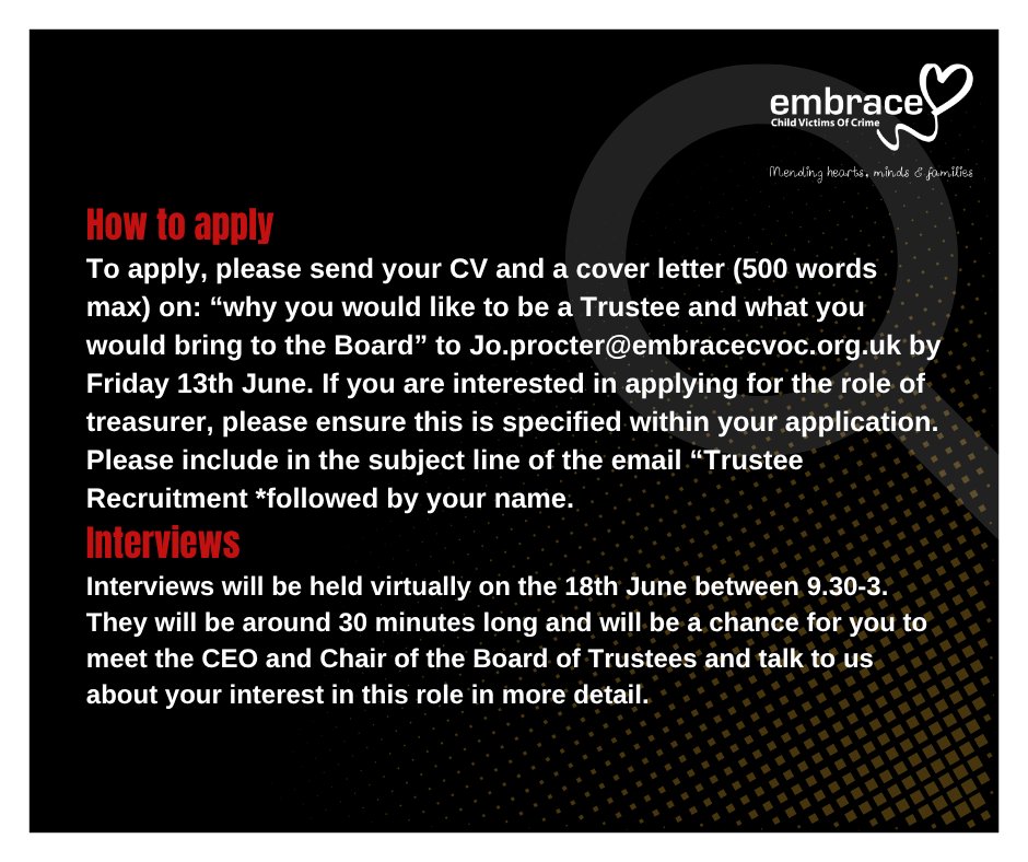 EmbraceCVoC are recruiting!