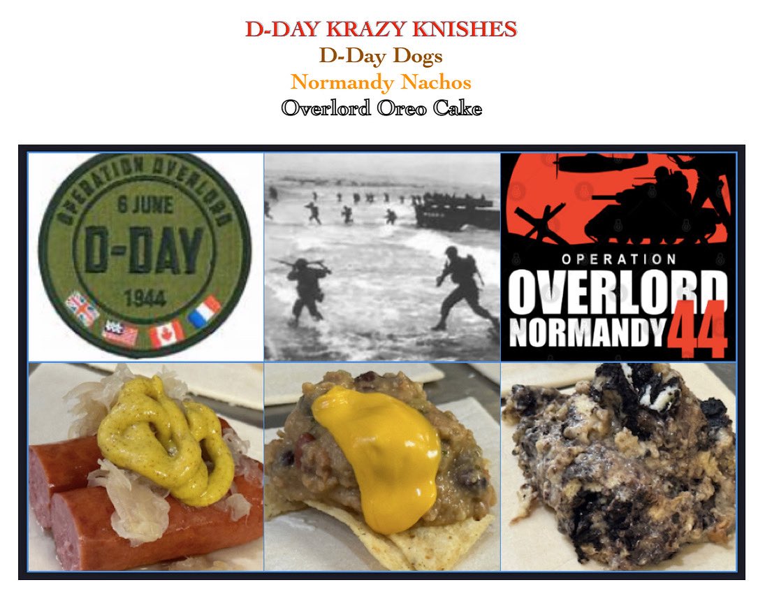 Honoring the sacrifices &amp; victories of #DDay with our KrazyKnishes Grab one of these treats while they last #limitedsupply #getsome #forkyeah #honor #sacrifice #hotdog #nachos #oreo #deli #playingwithfood #familybusiness #bestofboston #whatareyouwaitingfor