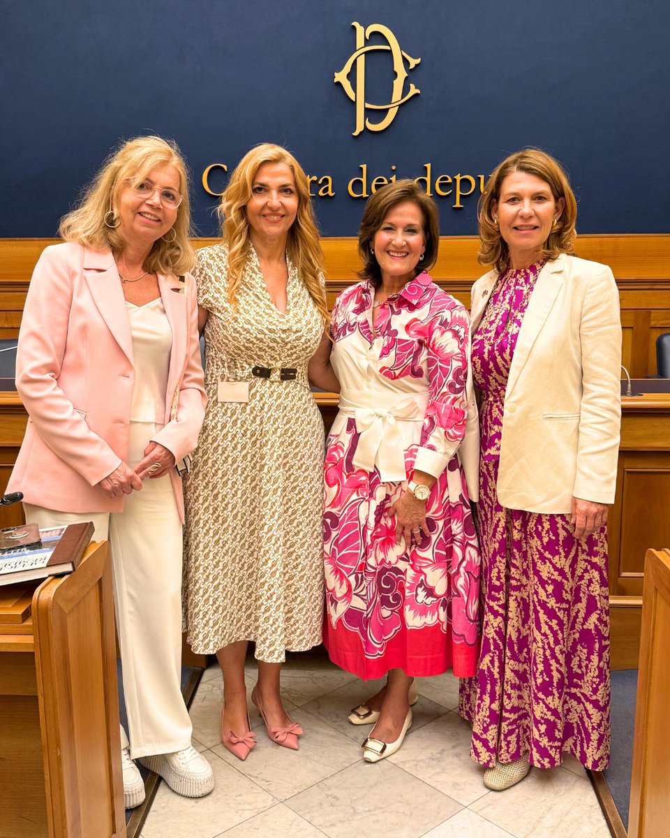 AnitaBMcBride's tweet image. Honored to speak in Rome this week—first at @JohnCabotRome with Stewart McLaurin on First Ladies’ leadership, then at the Italian Parliament on their lasting impact. Grateful to share stories from First Ladies Make History. #LeadershipLegacy #FirstLadies