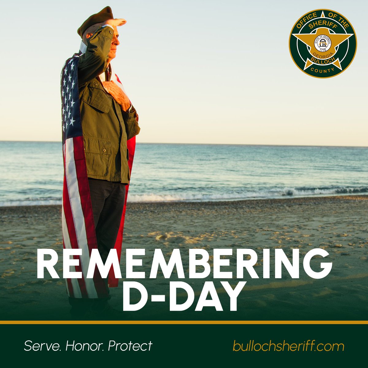 BullochSheriffs's tweet image. Today, we remember and honor the soldiers who bravely fought in the Normandy invasion on June 6, 1944. On D-Day, we commemorate their sacrifices and heroism that ensured our continued freedom.🇺🇲

#BCSO
#BullochCountySheriffsOffice