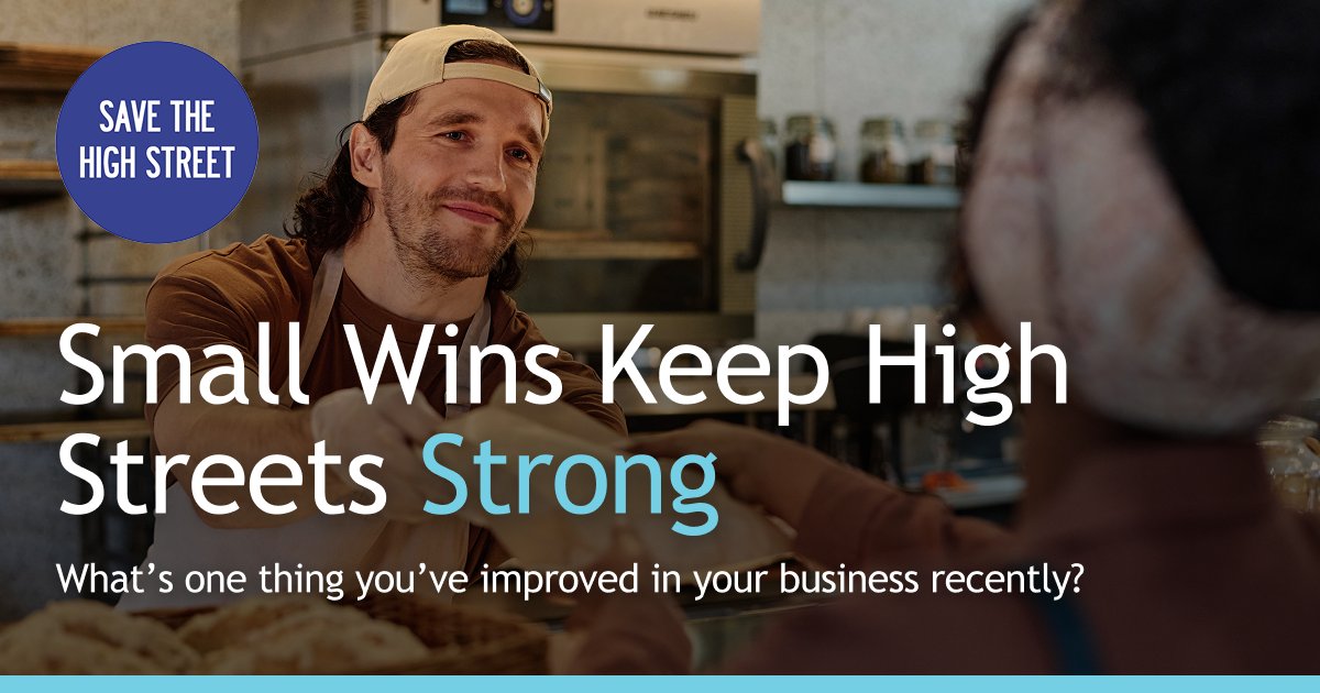 Consistency is key when it comes to building your business. A little progress each week on your high street can go a long way. What’s one thing you’ve improved lately that you’re proud of?
#SaveTheHighStreet #localbusiness #shoplocal #shopsmall