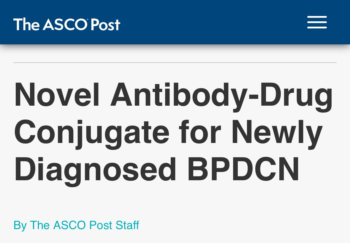 Naveen Pemmaraju, MD (@doctorpemm) on Twitter photo Thanks 🙏 to <a href="/ASCOPost/">The ASCO Post</a> <a href="/ASCO/">ASCO</a> for featuring our #Pivekimab #PVEK #CD123 for #BPDCN program | <a href="/doctorpemm/">Naveen Pemmaraju, MD</a> <a href="/Daver_Leukemia/">Naval Daver, M.D.</a> <a href="/MDAndersonNews/">MD Anderson Cancer Center</a> | #endcancer
ascopost.com/news/june-2025… Thanks 🙏 to <a href="/ASCOPost/">The ASCO Post</a> <a href="/ASCO/">ASCO</a> for featuring our #Pivekimab #PVEK #CD123 for #BPDCN program | <a href="/doctorpemm/">Naveen Pemmaraju, MD</a> <a href="/Daver_Leukemia/">Naval Daver, M.D.</a> <a href="/MDAndersonNews/">MD Anderson Cancer Center</a> | #endcancer
ascopost.com/news/june-2025…
