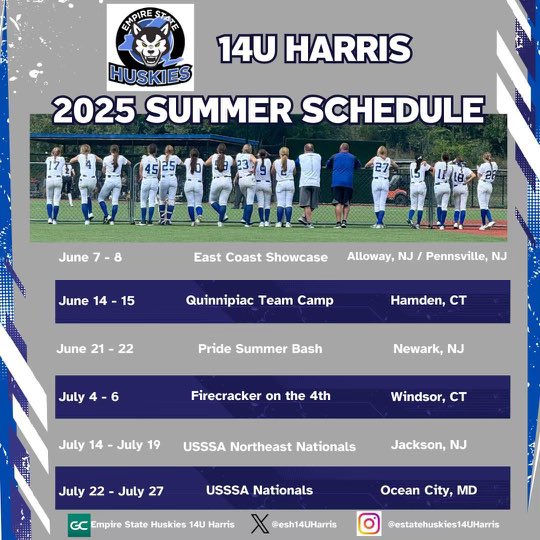 Caitlin McGratty 2028 (@caitlinmcgratty) on Twitter photo Looking forward to a great summer season with <a href="/EStateHuskies/">Empire State Huskies</a>! <a href="/esh14UHarris/">Empire State Huskies 14U Harris</a> <a href="/Johnknopf10/">John Knopf</a> <a href="/CoachPenny_OLY/">Penny Rosario Roberts</a> Looking forward to a great summer season with <a href="/EStateHuskies/">Empire State Huskies</a>! <a href="/esh14UHarris/">Empire State Huskies 14U Harris</a> <a href="/Johnknopf10/">John Knopf</a> <a href="/CoachPenny_OLY/">Penny Rosario Roberts</a>