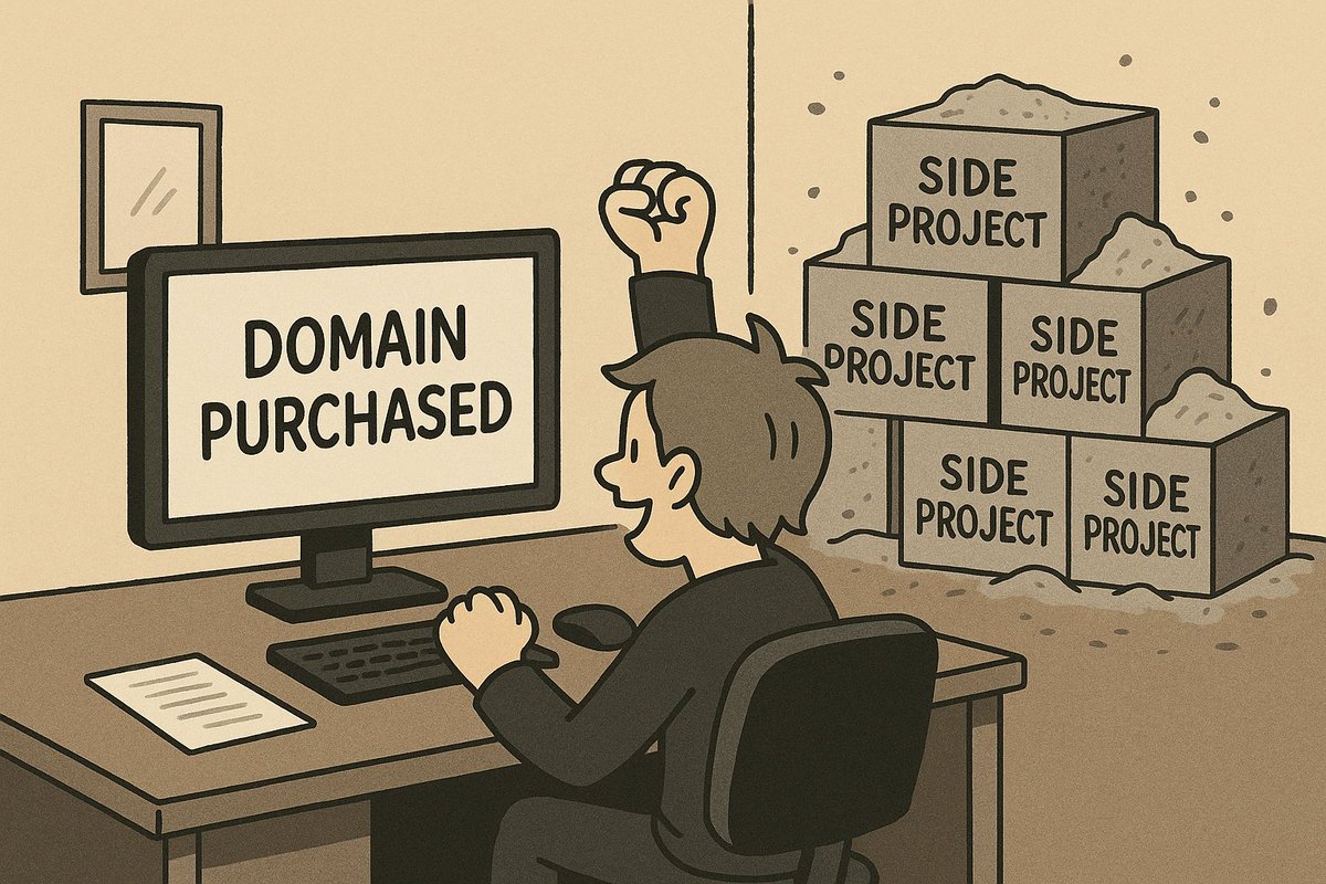 every failed side project starts with buying the domain