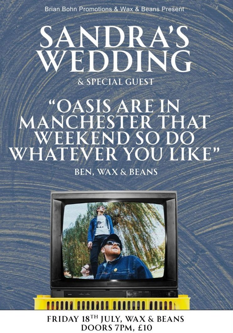 Sandra's Wedding (@sandraswedding) on Twitter photo We're thrilled to be playing an in-store at one of Lancashire's absolute coolest record stores <a href="/waxandbeans/">Waxandbeans</a> in July - it's been a while since heading over The Pennines so it'd be great to say hello. We've got a super special guest playing too. Grab a ticket! We're thrilled to be playing an in-store at one of Lancashire's absolute coolest record stores <a href="/waxandbeans/">Waxandbeans</a> in July - it's been a while since heading over The Pennines so it'd be great to say hello. We've got a super special guest playing too. Grab a ticket!