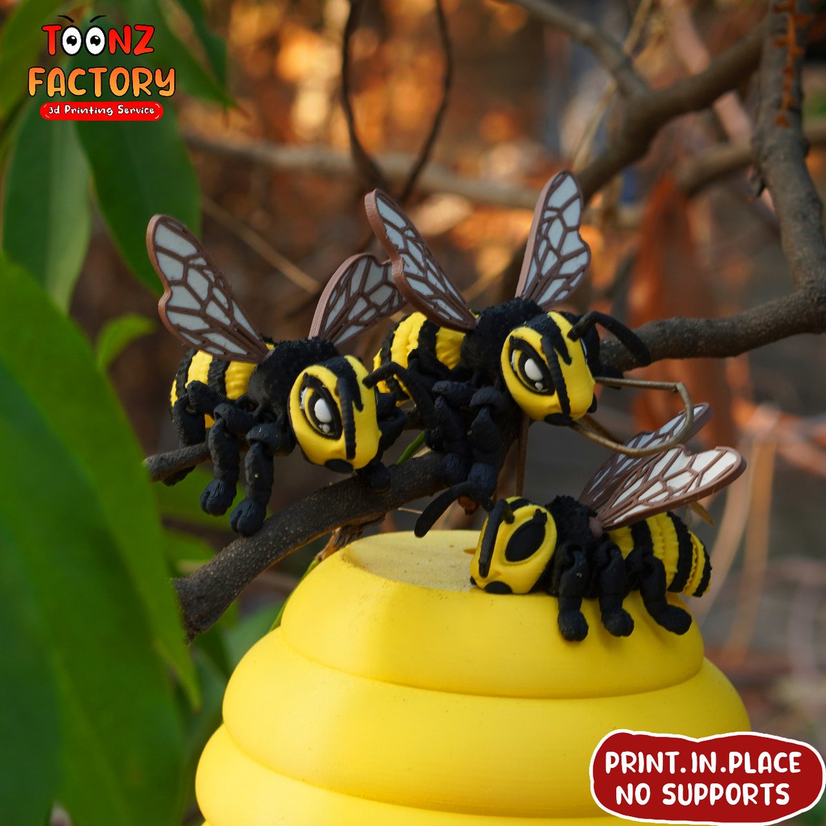 toonz_factory's tweet photo. Cute Flexi Bee & Beehive Now Available In @Cults3D
50% OFF For First 24 Hrs..
STL LINK :- https://t.co/zxxxP6U4Bl
#cults3d #cults #flexibee #BeeHive #toonzfactory https://t.co/BvGi5NszKd