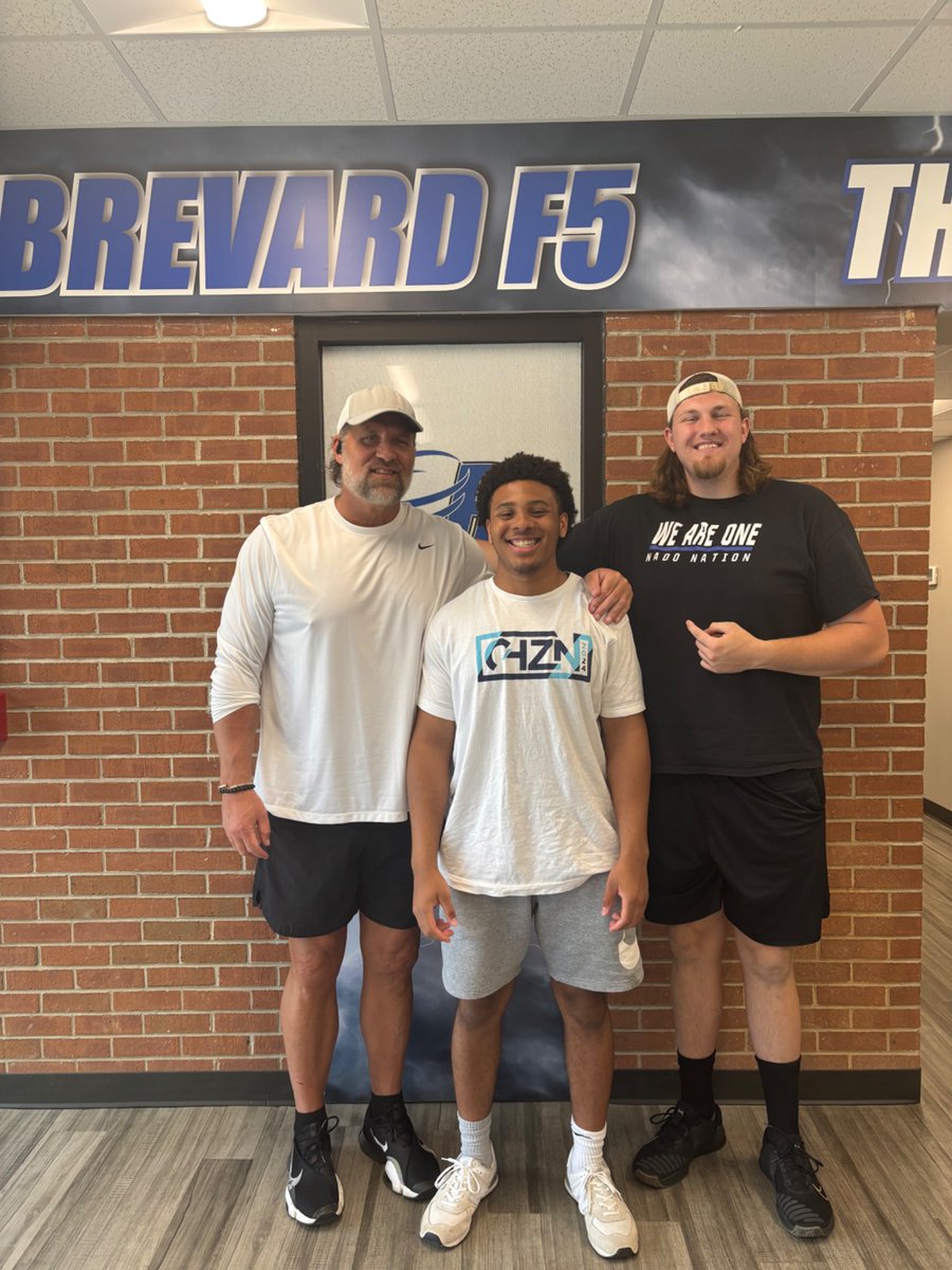 Had a great visit at Brevard College today! Big shoutout to Coach Unangst , Coach Symington, and Coach Everett Lindsay for showing love and giving me the tour. Blessed to have y’all believe in me and want me to come play for you! 💙🏈 #GoTornados  #RecruitmentJourney