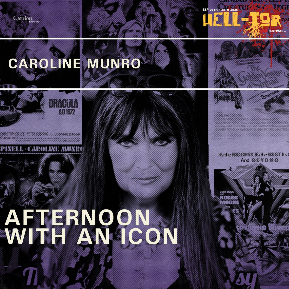 Ashley Thorpe (@carrionscreamin) on Twitter photo HELL TOR 25 GUEST - We are thrilled to announce that due to overwhelming demand CAROLINE MUNRO will be returning this year to our festival at the <a href="/exeter_phoenix/">Exeter Phoenix</a> for a special dedicated celebration of her work in genre cinema.
Hell Tor tickets on sale very soon... 📷 #helltor HELL TOR 25 GUEST - We are thrilled to announce that due to overwhelming demand CAROLINE MUNRO will be returning this year to our festival at the <a href="/exeter_phoenix/">Exeter Phoenix</a> for a special dedicated celebration of her work in genre cinema.
Hell Tor tickets on sale very soon... 📷 #helltor
