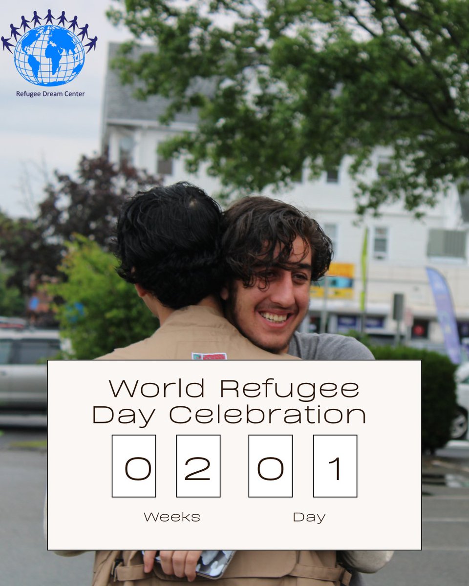 RefugeeDream's tweet image. Only 15 days to go until we celebrate our countries refugee community at the 2025 World Refugee Day Celebration at Refugee Dream Center. Come celebrate the achievements and determination of our community members with food, cultural performances, crafts, and more! #WorldRefugeeDay