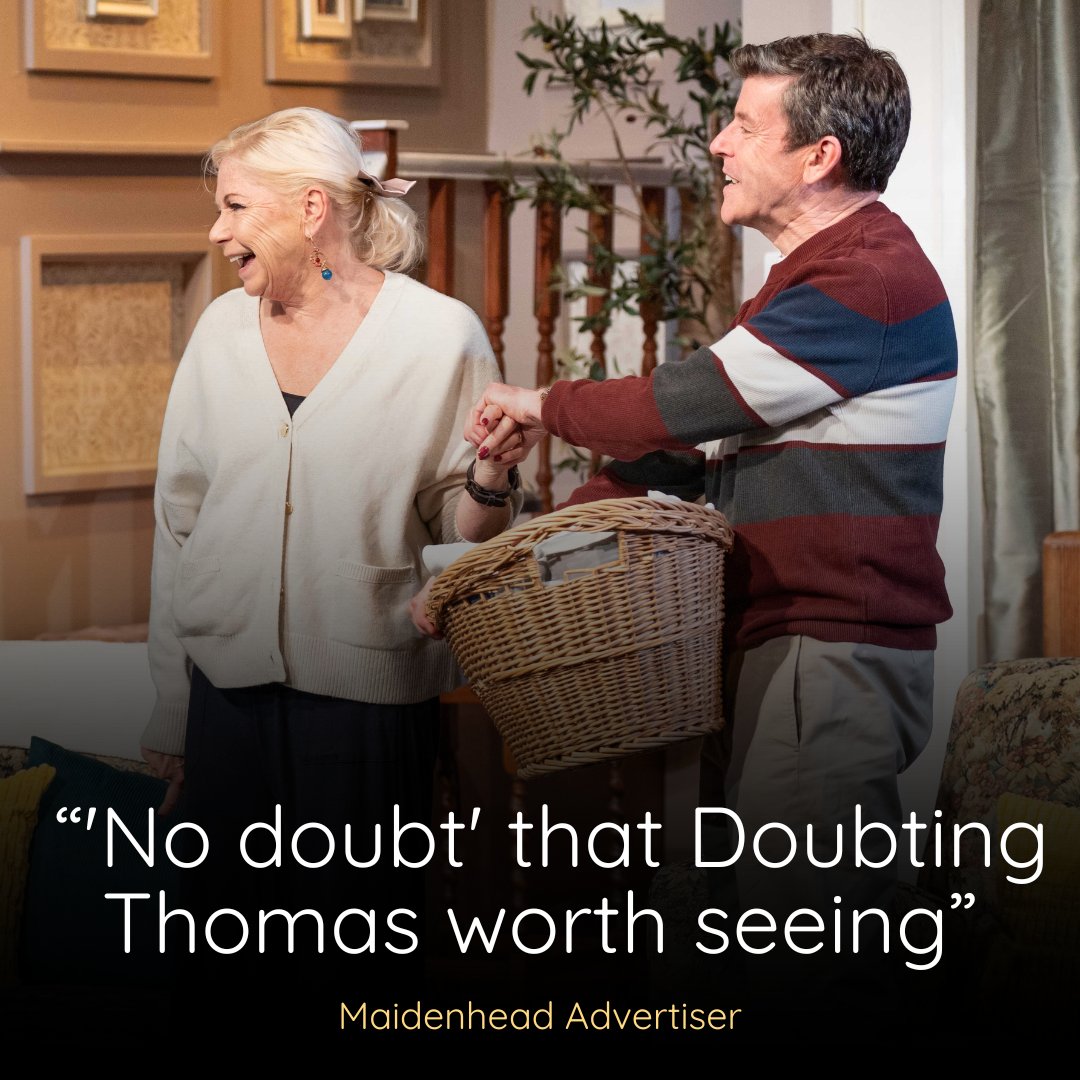 📰 The verdict is in - critics are loving DOUBTING THOMAS! Catch the show everyone’s talking about and experience the buzz for yourself at Theatre Royal Windsor. Seats are flying, so don't wait around, book now!

📸 Jack Merriman
📅 NOW - Sat 14th Jun
🎟 theatreroyalwindsor.co.uk/doubting-thoma…