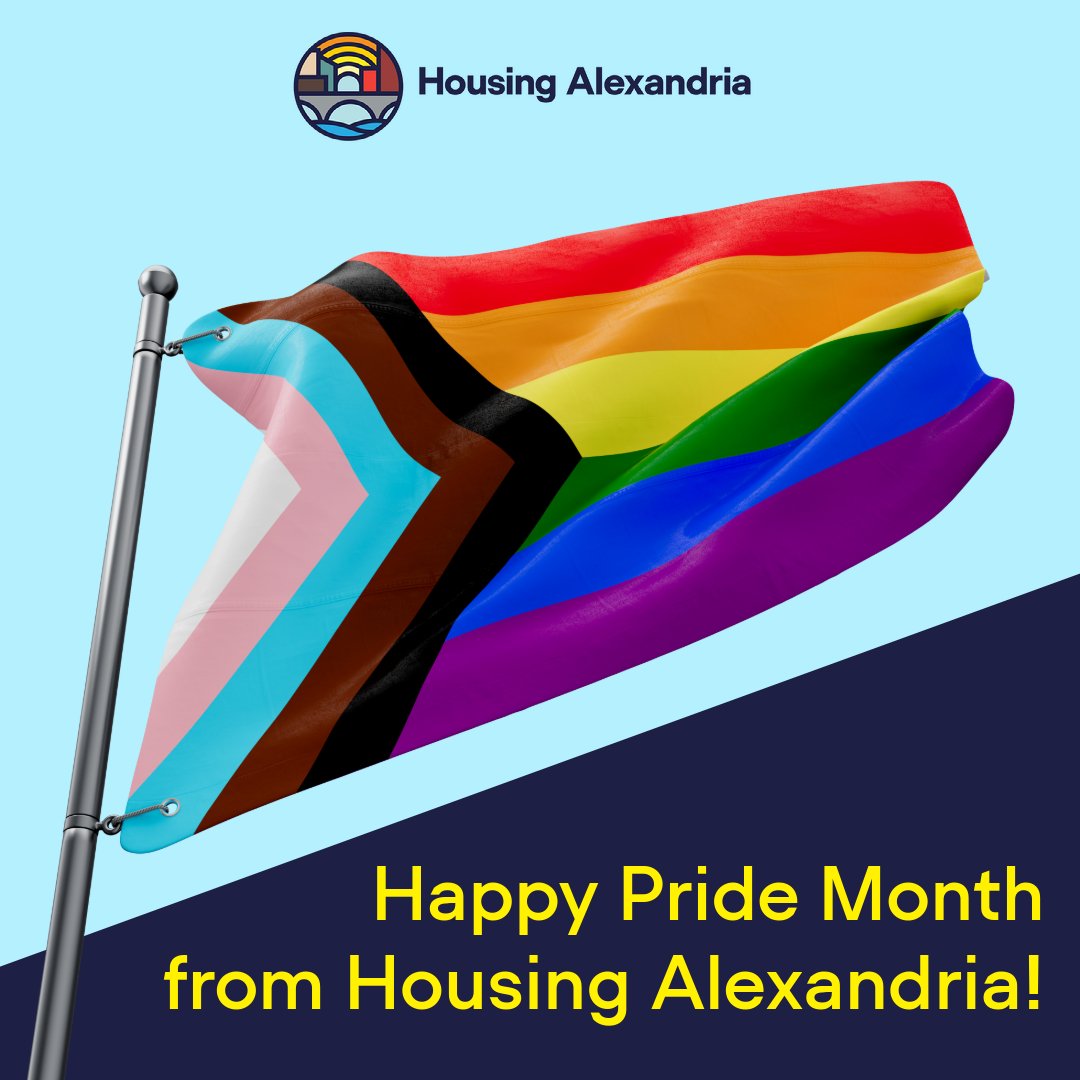 Housing Alexandria wishes everyone a happy Pride Month! For resources on Pride Month activities and events, check out alexandriava.gov/LGBTQ
