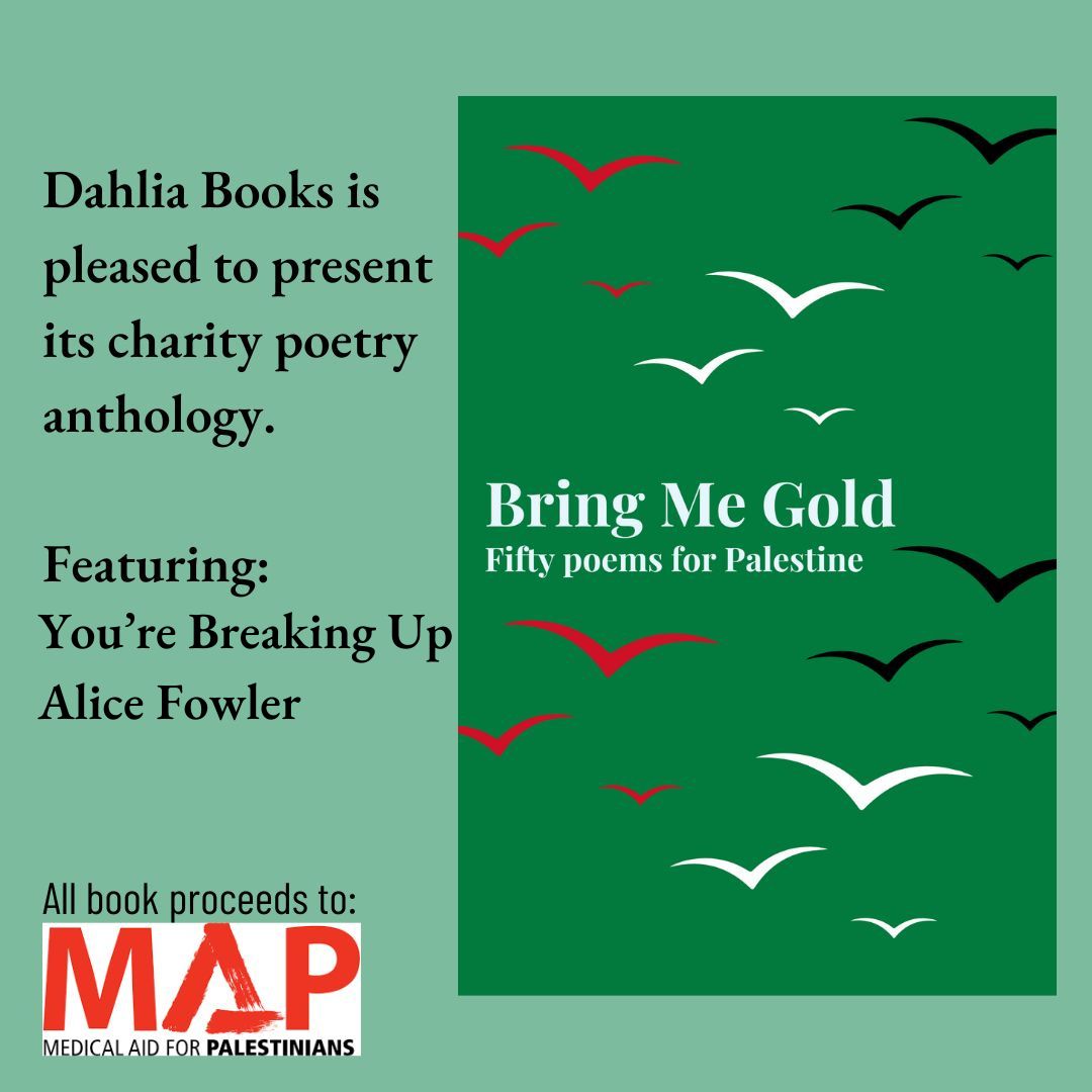 Alice Fowler (@alicefwrites) on Twitter photo Please join me for the online launch of Bring Me Gold, an anthology of 50 poems raising funds for @medicalaidpal. Free, Saturday 28th June, 2-4 pm, sign up link in bio. Includes readings of many featured #poems. With thanks to <a href="/farhanashaikh/">Farhana Shaikh 🍉</a> <a href="/DahliaBooks/">Dahlia Books</a>. #WritingCommunity Please join me for the online launch of Bring Me Gold, an anthology of 50 poems raising funds for @medicalaidpal. Free, Saturday 28th June, 2-4 pm, sign up link in bio. Includes readings of many featured #poems. With thanks to <a href="/farhanashaikh/">Farhana Shaikh 🍉</a> <a href="/DahliaBooks/">Dahlia Books</a>. #WritingCommunity