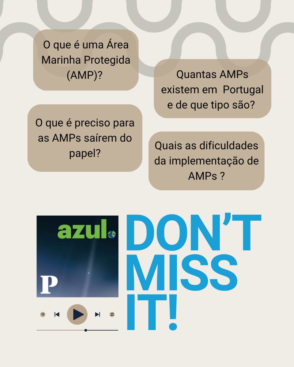 fbc_ccmar's tweet photo. 🌍Great discussion on Público's "Azul" podcast with our researcher Bárbara Horta e Costa on Marine Protected Areas (MPAs). She stressed political will is key &amp; that Portugal could achieve 10% strict protection with the Azores MPA Network! 📷 Don't miss it: https://t.co/lWUzduI2NU https://t.co/NDtSdDTrjp