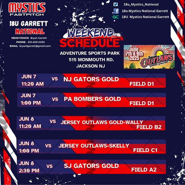 18u_Mystics_National (@mystics_nat_gar) on Twitter photo We Are Back! A little over 24 hrs left before we take the field again! Let’s Go! <a href="/bgcatching/">@BryanGarrettCatchingHitting</a> <a href="/thealliancefp/">The Alliance Fastpitch</a> #STICS #mysticssoftball #gametime #summerstarts We Are Back! A little over 24 hrs left before we take the field again! Let’s Go! <a href="/bgcatching/">@BryanGarrettCatchingHitting</a> <a href="/thealliancefp/">The Alliance Fastpitch</a> #STICS #mysticssoftball #gametime #summerstarts