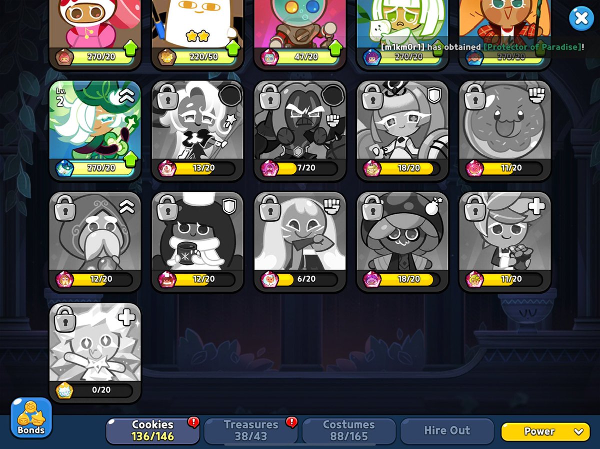 I have every ancient and beast. I have every super epic and legendary. But I ain’t got Purple Yam or Herb cookie