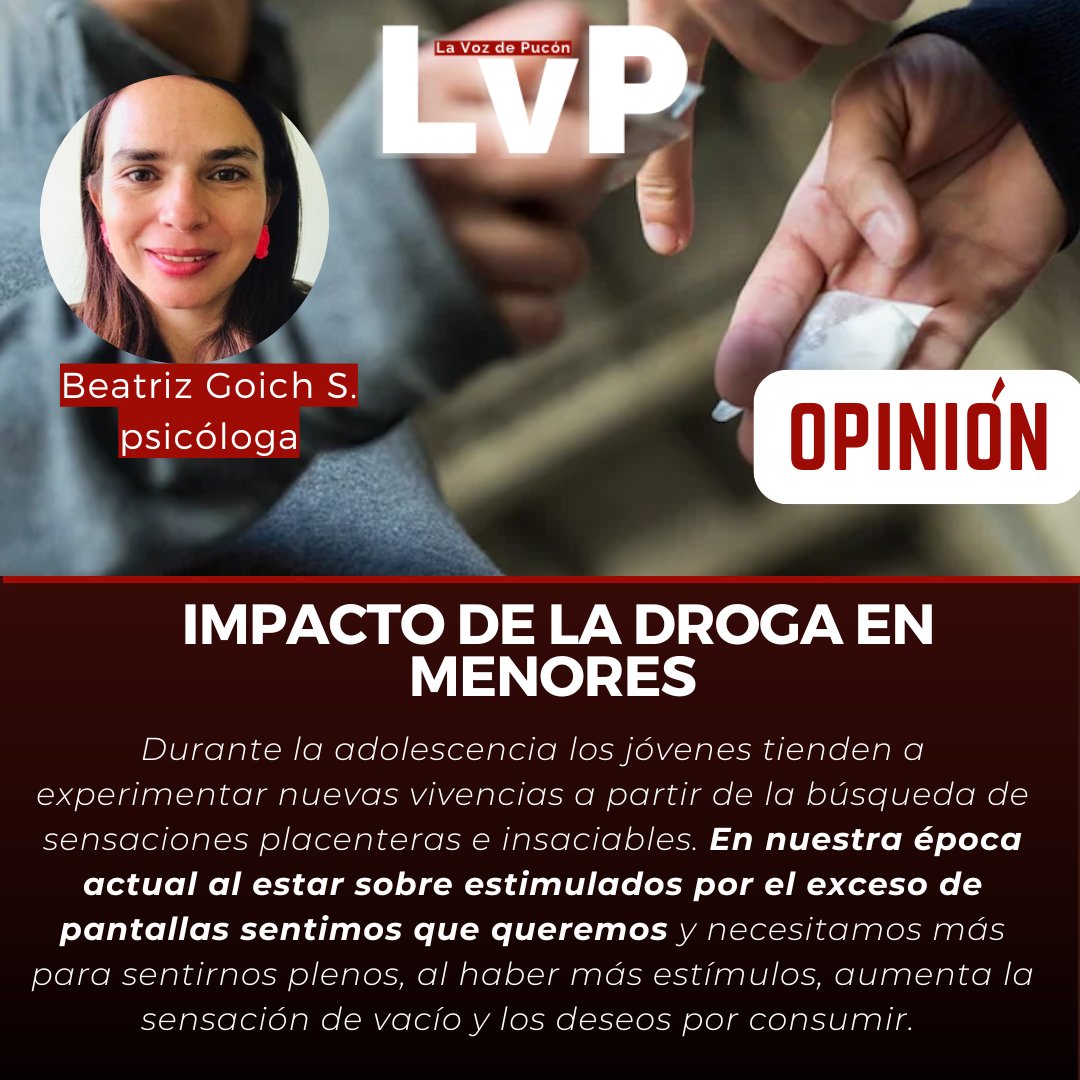 #OpiniónLVP Impacto de la droga en menores #Pucón #Puconinos #Droga lavozdepucon.cl/2025/06/06/imp…