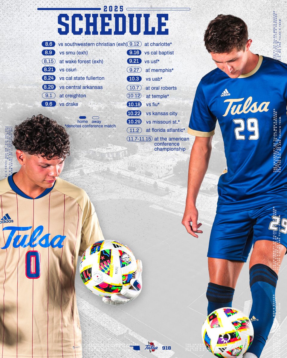 TulsaMSoccer's tweet image. Thrilled to announce our official 2025 schedule! 🌀⚽️
#ReignCane