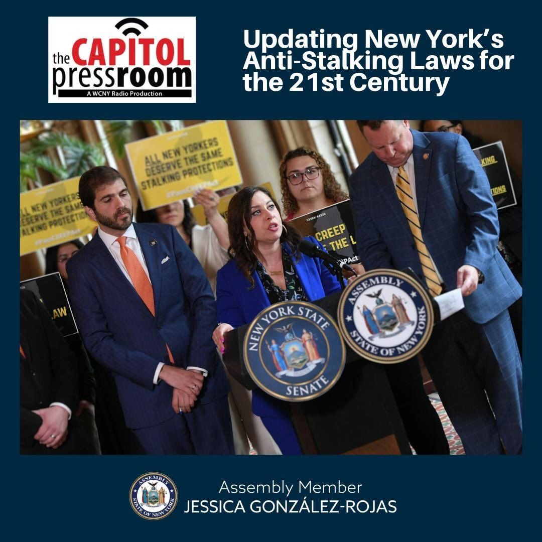 Jessica González-Rojas (votejgr.bsky.social) (@votejgr) on Twitter photo I joined <a href="/poozer87/">David Lombardo</a> on <a href="/CapPressRoom/">WCNY's The Capitol Pressroom</a> to talk about the CREEP Act—a bill to help stalking victims get Civil Orders of Protection, no matter their relationship to the stalker.
Let’s pass it and stop harm before it escalates.
Listen here ⬇️
on.soundcloud.com/sCtXtJbn97HlzW… I joined <a href="/poozer87/">David Lombardo</a> on <a href="/CapPressRoom/">WCNY's The Capitol Pressroom</a> to talk about the CREEP Act—a bill to help stalking victims get Civil Orders of Protection, no matter their relationship to the stalker.
Let’s pass it and stop harm before it escalates.
Listen here ⬇️
on.soundcloud.com/sCtXtJbn97HlzW…
