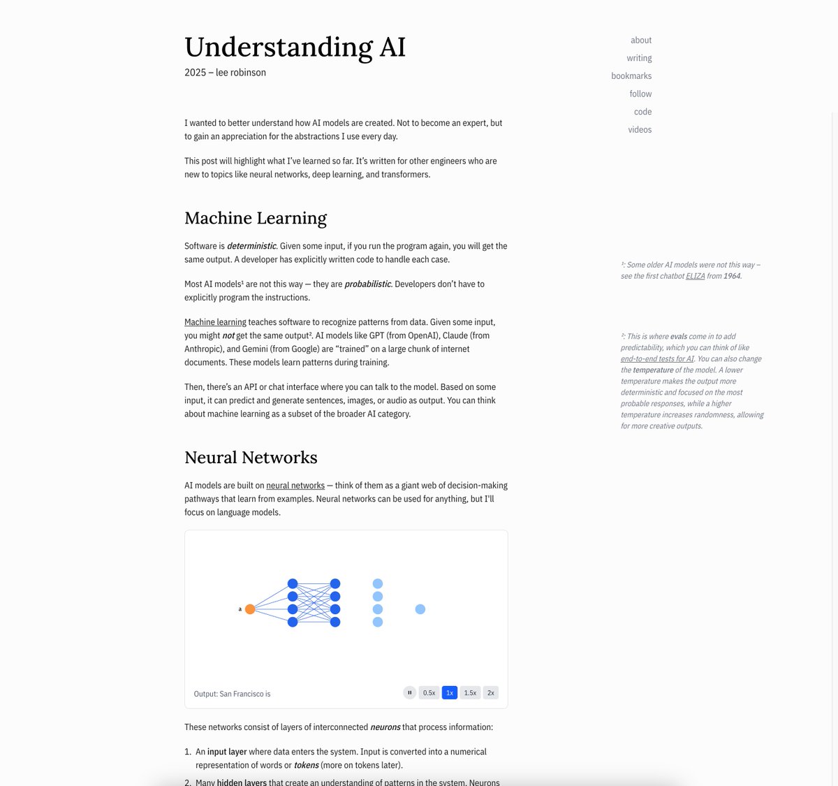 leerob's tweet image. I redesigned my website last night rather than finishing the 5 draft posts I want to write... as one does.
Font stack: Lora + IBM Plex Sans
