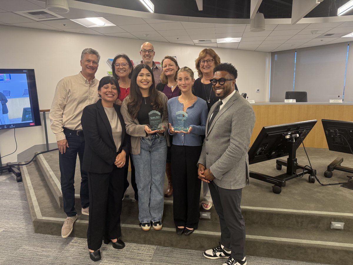 SMMUSD - OFFICIAL (@smmusd) on Twitter photo Thank you to student board members Haley Castanaza (#Samohi) & Ella Stabile (#MalibuHigh) for your leadership & service this year. You helped strengthen the connection between the Board & our schools while elevating student voice. ๐ <a href="/Dr_AShelton/">Dr. Antonio Shelton</a> @MalibuPrincipal <a href="/SamohiPrincipal/">Marae Cruce</a> Thank you to student board members Haley Castanaza (#Samohi) & Ella Stabile (#MalibuHigh) for your leadership & service this year. You helped strengthen the connection between the Board & our schools while elevating student voice. ๐ <a href="/Dr_AShelton/">Dr. Antonio Shelton</a> @MalibuPrincipal <a href="/SamohiPrincipal/">Marae Cruce</a>