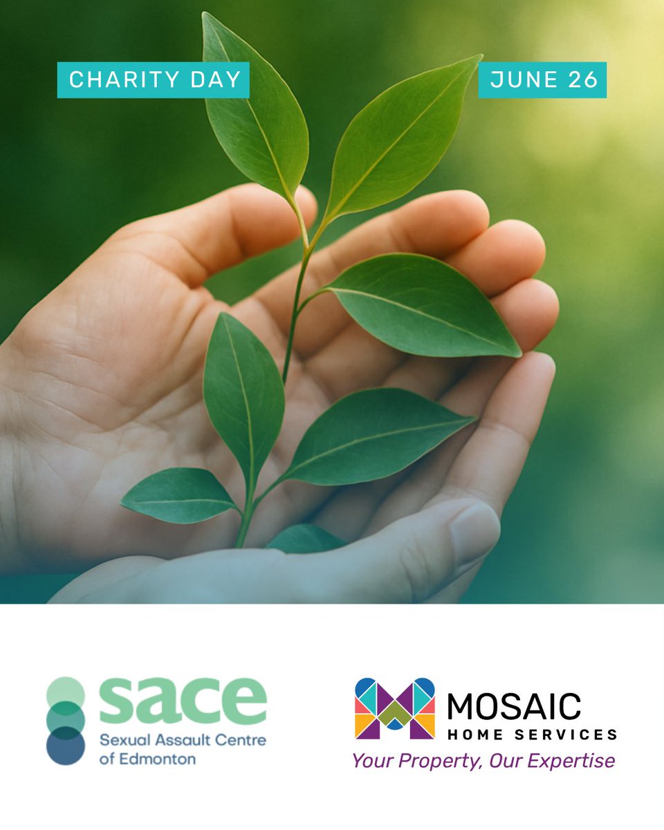 GetMosaicYeg's tweet image. We are proud to support the Sexual Assault Centre of Edmonton (SACE) for Charity Day this month. 💜
@sacetalks offers free, trauma-informed counselling, a 24/7 support line, police and court assistance, and prevention education for survivors of sexual assault in our community.
