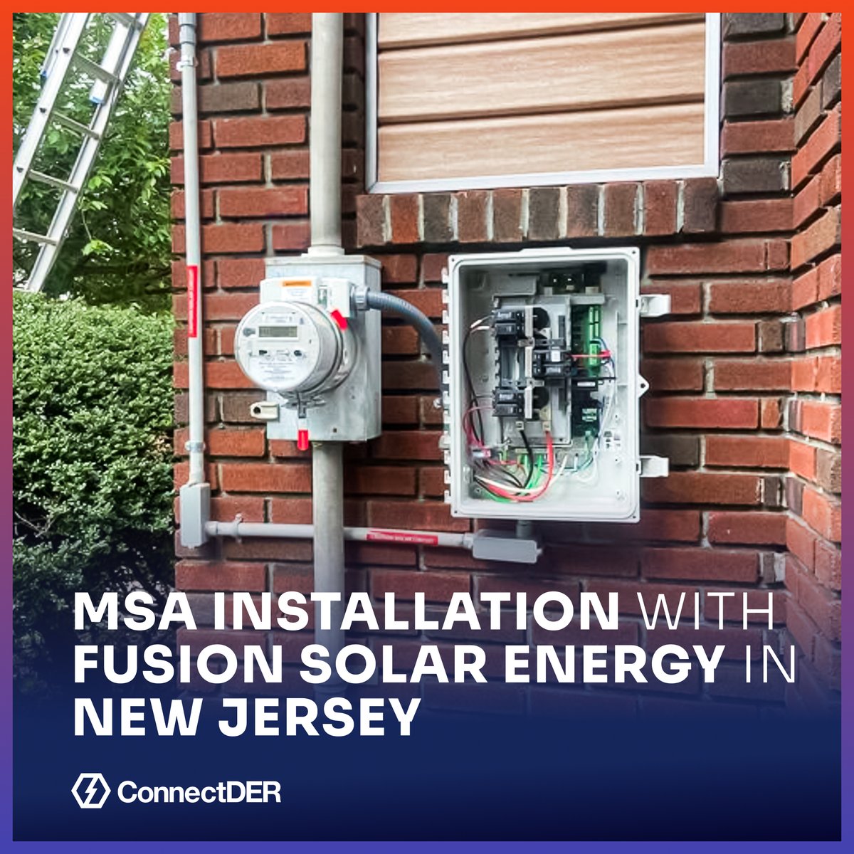 Loving this install by Fusion Solar Energy with ConnectDER! A big step toward seamless, clean energy integration. #ConnectDER #CleanEnergy #MeterSocketAdapter #NJ