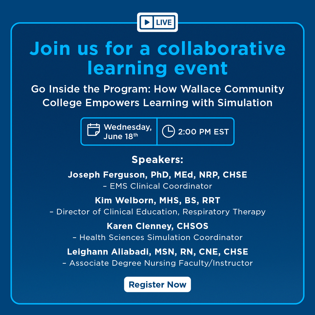 Gaumard Scientific (@gaumardinfocus) on Twitter photo 💡How do you run a high-volume, multi-program sim center?
Join us June 18 at 2 PM EDT to learn how <a href="/wccdothan/">Wallace Community College</a> does it—custom scenarios, real-time feedback & more. Live Q&A with their sim team!
👉 Register: gaumard.zoom.us/webinar/regist…
#TrainWithGaumard #MedEd 💡How do you run a high-volume, multi-program sim center?
Join us June 18 at 2 PM EDT to learn how <a href="/wccdothan/">Wallace Community College</a> does it—custom scenarios, real-time feedback & more. Live Q&A with their sim team!
👉 Register: gaumard.zoom.us/webinar/regist…
#TrainWithGaumard #MedEd