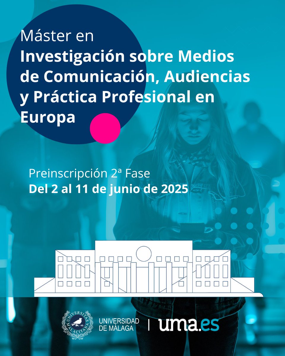 🎓¿Terminaste Periodismo o Comunicación Audiovisual y buscas especializarte?
El Máster en Investigación sobre Medios de Comunicación, Audiencias y Práctica Profesional te prepara para los perfiles más demandados del sector: periodismo de datos, gestión de audiencias, innovación