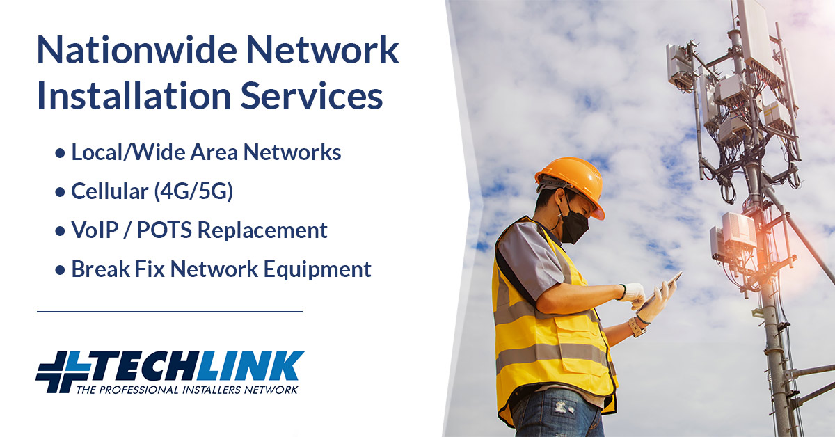 TechLinkService's tweet image. Need network installs across the US or Canada?
TechLink delivers nationwide LAN, SD-WAN, VoIP, RFID & more, with pro installers + full project management.
Learn more: techlinkservices.com/nationwide-net…
#ITInfrastructure #NetworkInstall #SDWAN #TechLinkServices