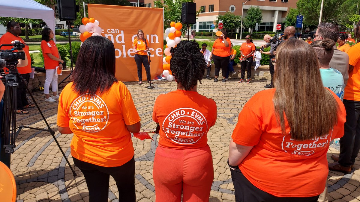 Gunshot wounds ↓ from 525 in 2022 to 275 in 2024.
Progress worth celebrating, but more to do. 🧡
We #WearOrange with CHKD &amp; EVMS to honor lives &amp; end gun violence.
#HAVhope #EndGunViolence #StrongerTogether