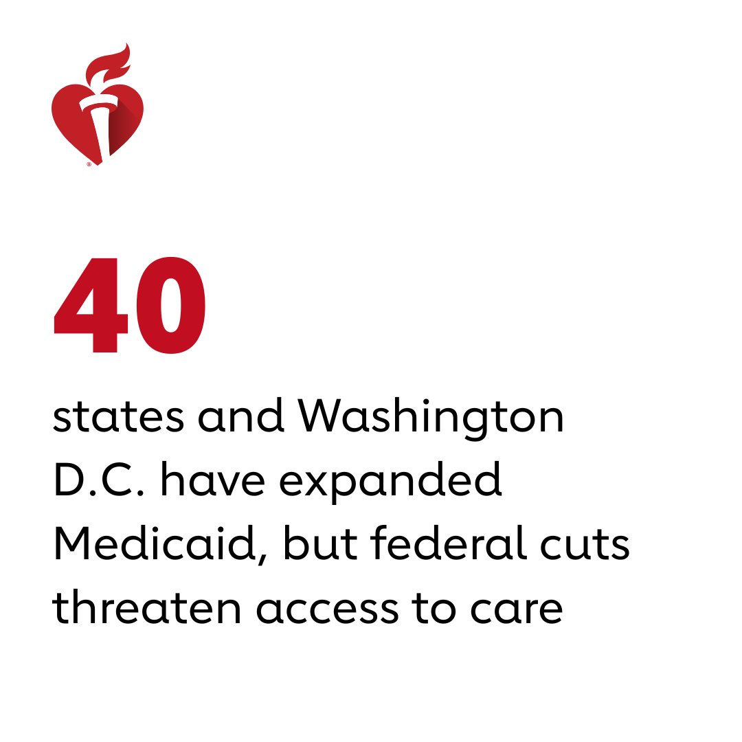 Expanding insurance access can lessen the toll of heart disease in the U.S. and lead to better outcomes. Congress must work toward a final budget that strengthens – not weakens – vital health care and nutrition programs.

📢 Protect Medicaid and SNAP. ⬇️
spr.ly/6011Nfs5R