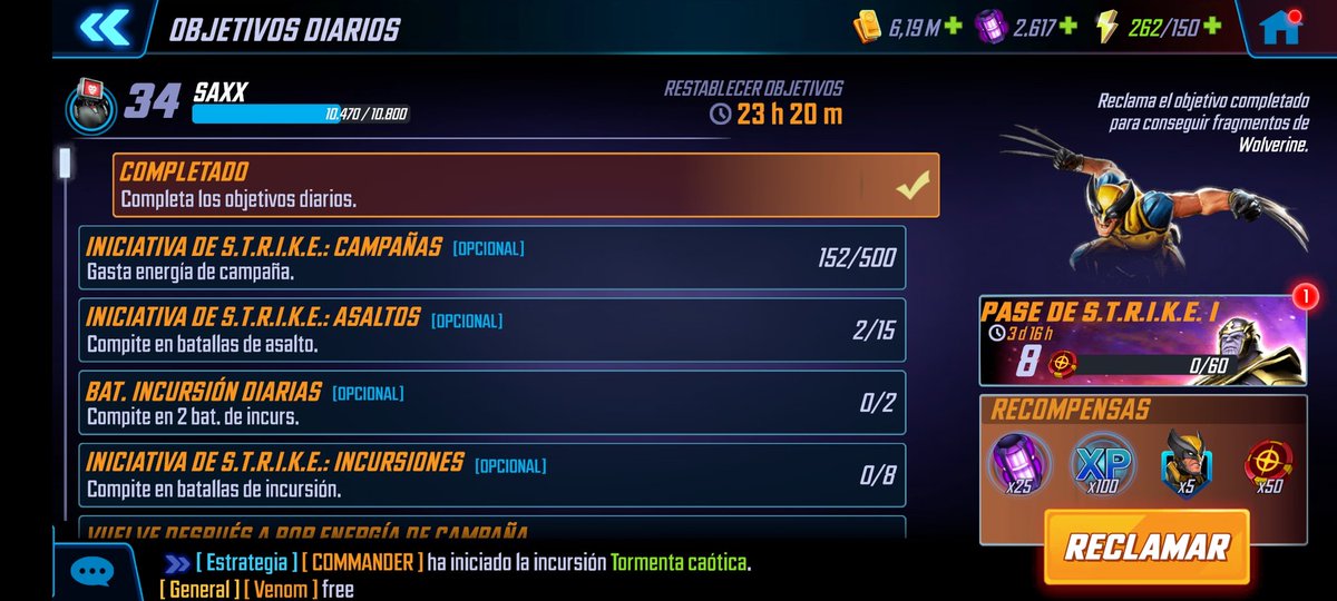 Me la recontra vicié por el <a href="/michaelthefresh/">Castle</a> 
.
<a href="/Chagspc/">ISG | Chag</a>  tareas diarias 3/5, el domingo te la termino 👀
Cabros ta facilito wum pa que la hagan (el juego ta re piola igual)