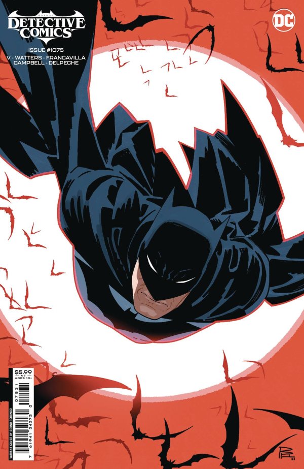 jcbedgar's tweet image. What's a comic book you bought JUST because of the cover? I'll start: Detective Comics 1075, Bruno Redondo cover