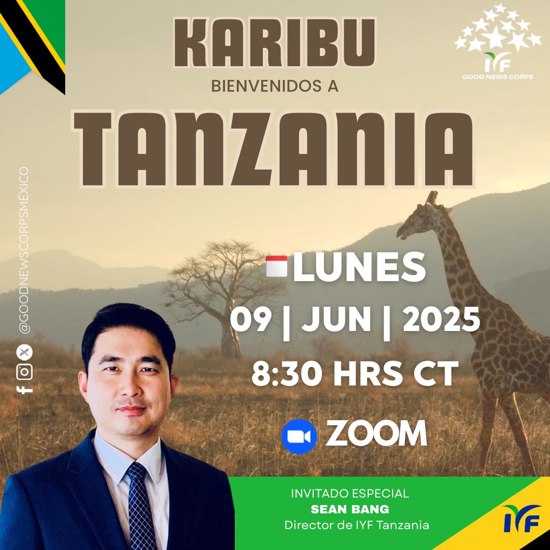 CorpsGood's tweet photo. 🌍🇹🇿 ¡𝐊𝐀𝐑𝐈𝐁𝐔 𝐓𝐀𝐍𝐙𝐀𝐍𝐈𝐀!✨
¡𝐁𝐢𝐞𝐧𝐯𝐞𝐧𝐢𝐝𝐨𝐬 𝐚 𝐓𝐚𝐧𝐳𝐚𝐧𝐢𝐚!
Un país lleno de paisajes majestuosos, gente cálida y una riqueza cultural que cautiva desde el primer momento.

📅 Este lunes 09 de junio
🕣 8:30 p.m.
💻 Por Zoom https://t.co/3NL00NFpCQ