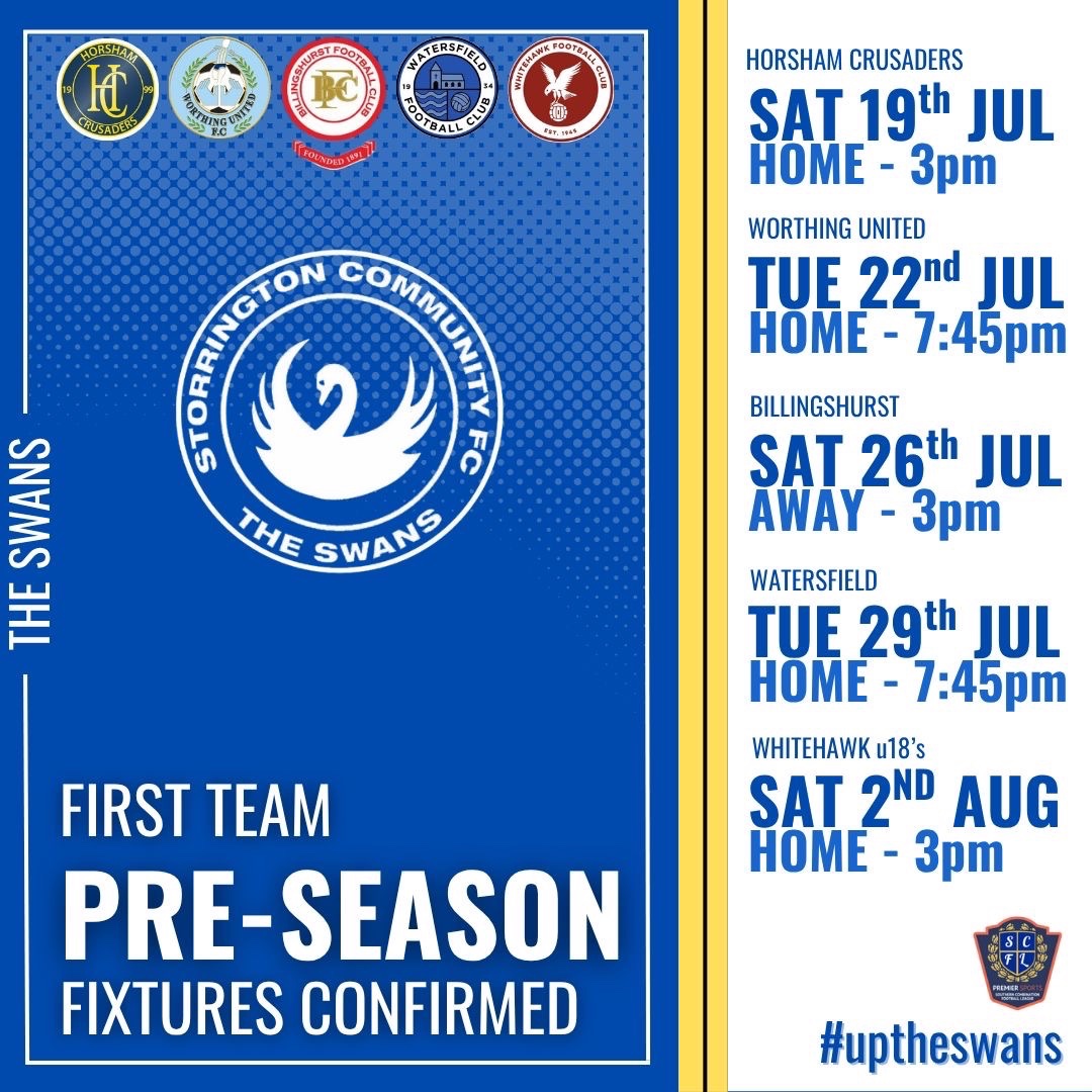StorringtonFC's tweet image. And finally the 1st team friendlies all sorted with lots of home games to look forward to as well as the away one of course @TheSCFL @TheSnlf @thesnlfdod @NonLeagueCrowd @NonLeagueHQ1 @NonLeague250 #SWANS1sts