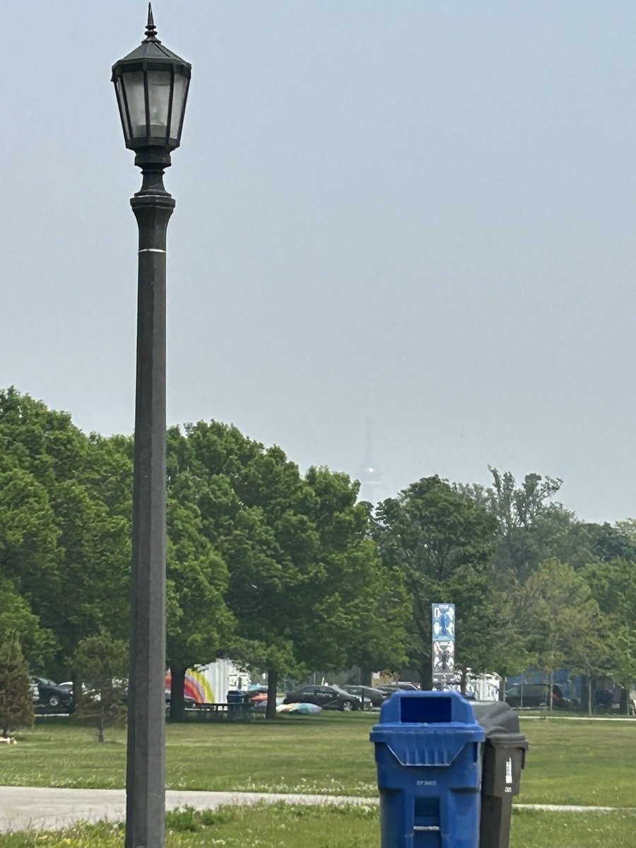 Can you spot the CN Tower?

Toronto currently has the worst air quality of any major city in the world according to IQAir.

Smoke from western wildfires is expected to linger through the weekend.
