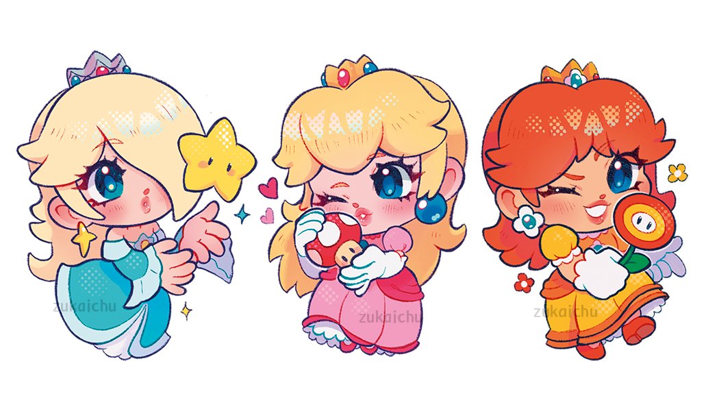 Peach, Daisy and Rosalina!🩷💛🩵
Have you been playing Mario Kart World? I love how the princesses look!!!!