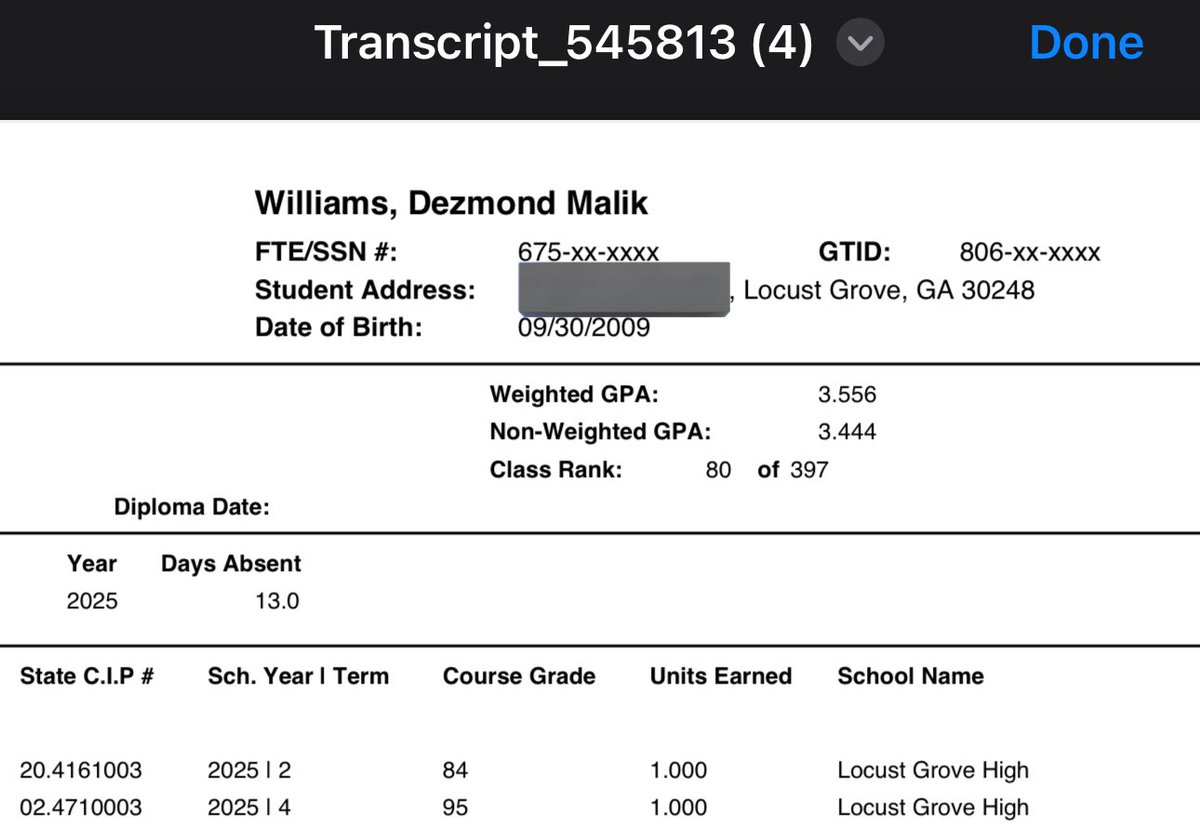 Dezmond Williams (@dezmondw65) on Twitter photo What a SUCCESSFUL school year it was ending off my freshman year of high school with a 3.5 GPA👨🏾🎓🎓<a href="/Linebackers101/">Garry Fisher</a> <a href="/CoachEugene10/">Bruce Eugene</a> <a href="/LGHSFootball/">Locust Grove High School Football</a> What a SUCCESSFUL school year it was ending off my freshman year of high school with a 3.5 GPA👨🏾🎓🎓<a href="/Linebackers101/">Garry Fisher</a> <a href="/CoachEugene10/">Bruce Eugene</a> <a href="/LGHSFootball/">Locust Grove High School Football</a>