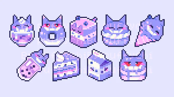 I have made my first pokémon stream badges! I hope that you like them ࿔*:・ more info below