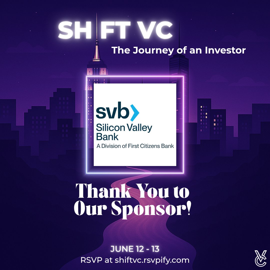 VcUnleashed's tweet image. Thank you to our sponsor Silicon Valley Bank!
SVB is not just a bank; it's a strategic partner dedicated to fueling innovation and empowering the visionaries shaping tomorrow's technological landscape. Meet SVB and learn more about them at Shift VC!