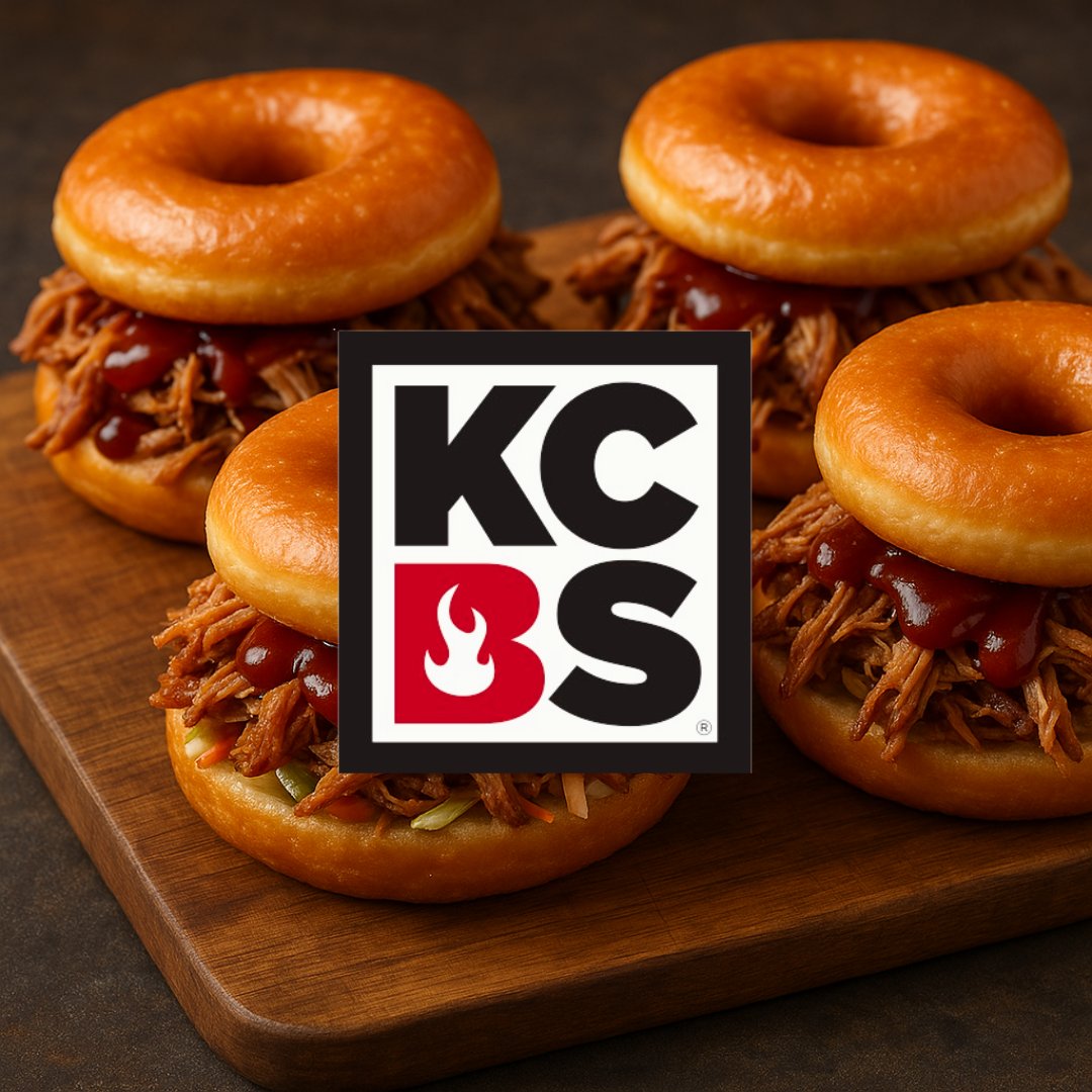 Happy National Donut Day to everyone brave enough to smoke greatness… and eat it between two glazed buns.  Would you try it?
#NationalDonutDay #KCBS #SweetMeetsSmoke