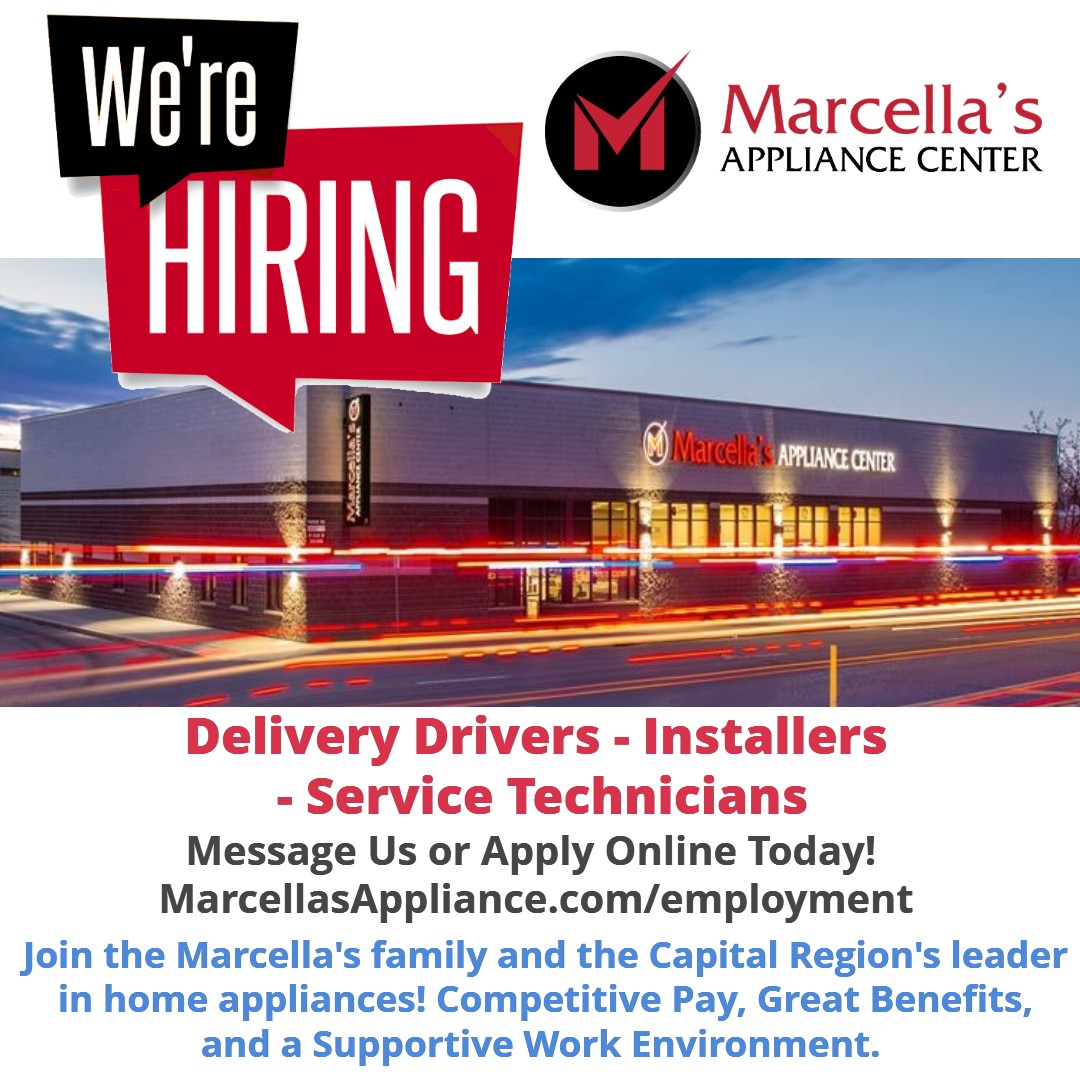 🚛 Looking for a fulfilling career? 

We’re thrilled to announce that due to incredible growth, we’re hiring Delivery Drivers, Installers, and Service Technicians! 📦🔧

 Join the growing team and family and let’s grow together! 💪
marcellasappliance.com/employment