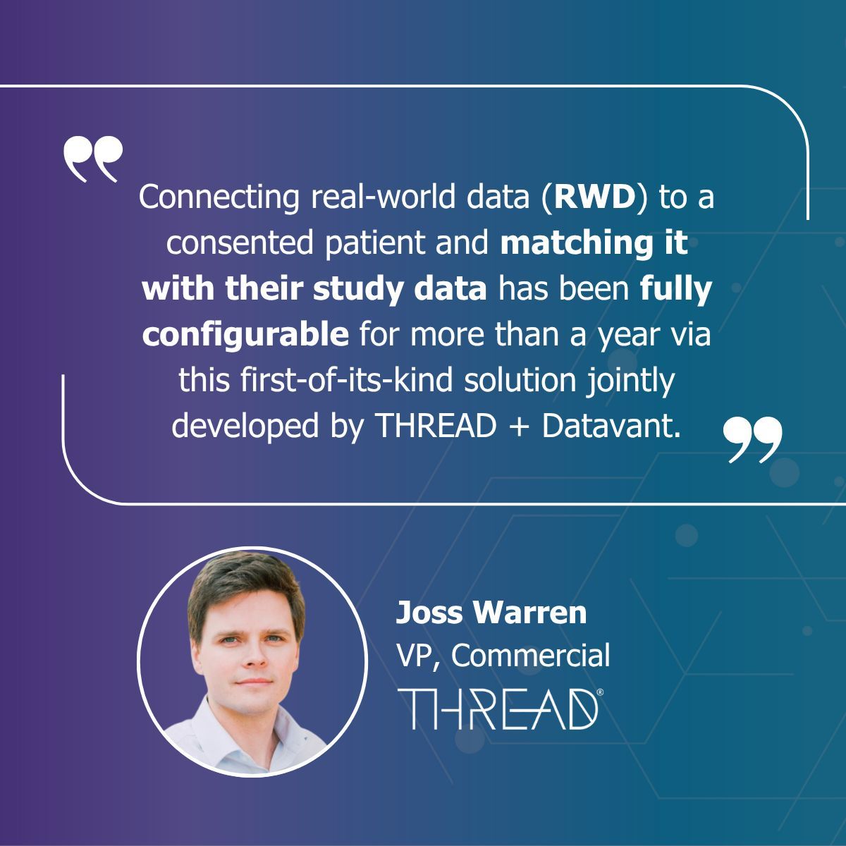 If you want to incorporate RWE data from Datavant in your Phase II trial, Phase IIIb/IV study or registry, our technology solution is something to see live. DM for more information or to schedule a session with our experts.#ClinicalResearch #ClinicalTrial #DigitalHealth