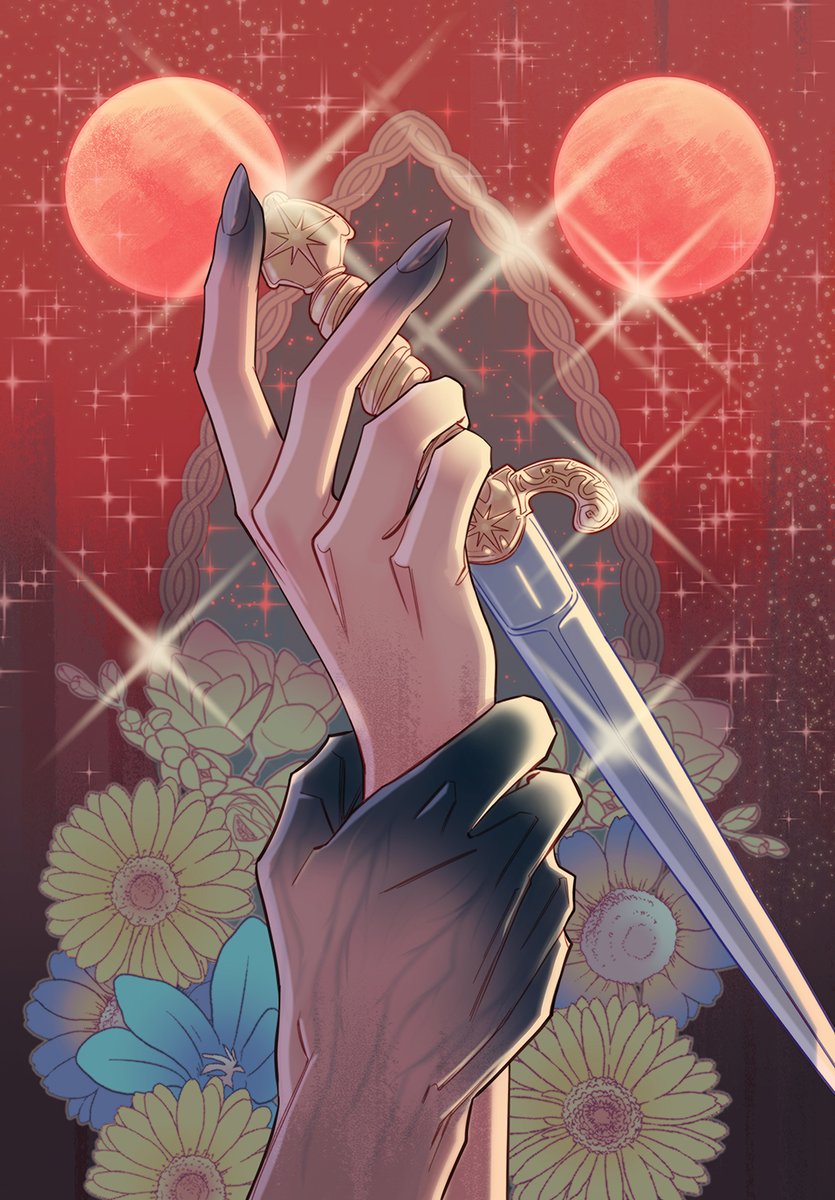 S_Marguerite's tweet photo. Cover #2 #AKingdomOfBloodAndBetrayal with the hands of #Evren and #Adara for the #FrenchEdition by @MiladyRomance @BragelonneFR of #HollyRenee saga #StarsAndShadows❤️
#romance #fantasy #novel #bookcover #illustration #margueritesauvage #Yalit #adultlit #lovestory #epic https://t.co/gGXYhTX4sP