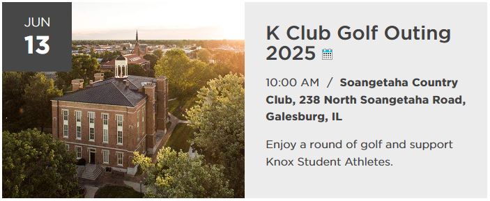 One week out for the K Club Golf Outing on Friday, June 13th. Still time to register (knox.imodules.com/s/289/lg22/for…)