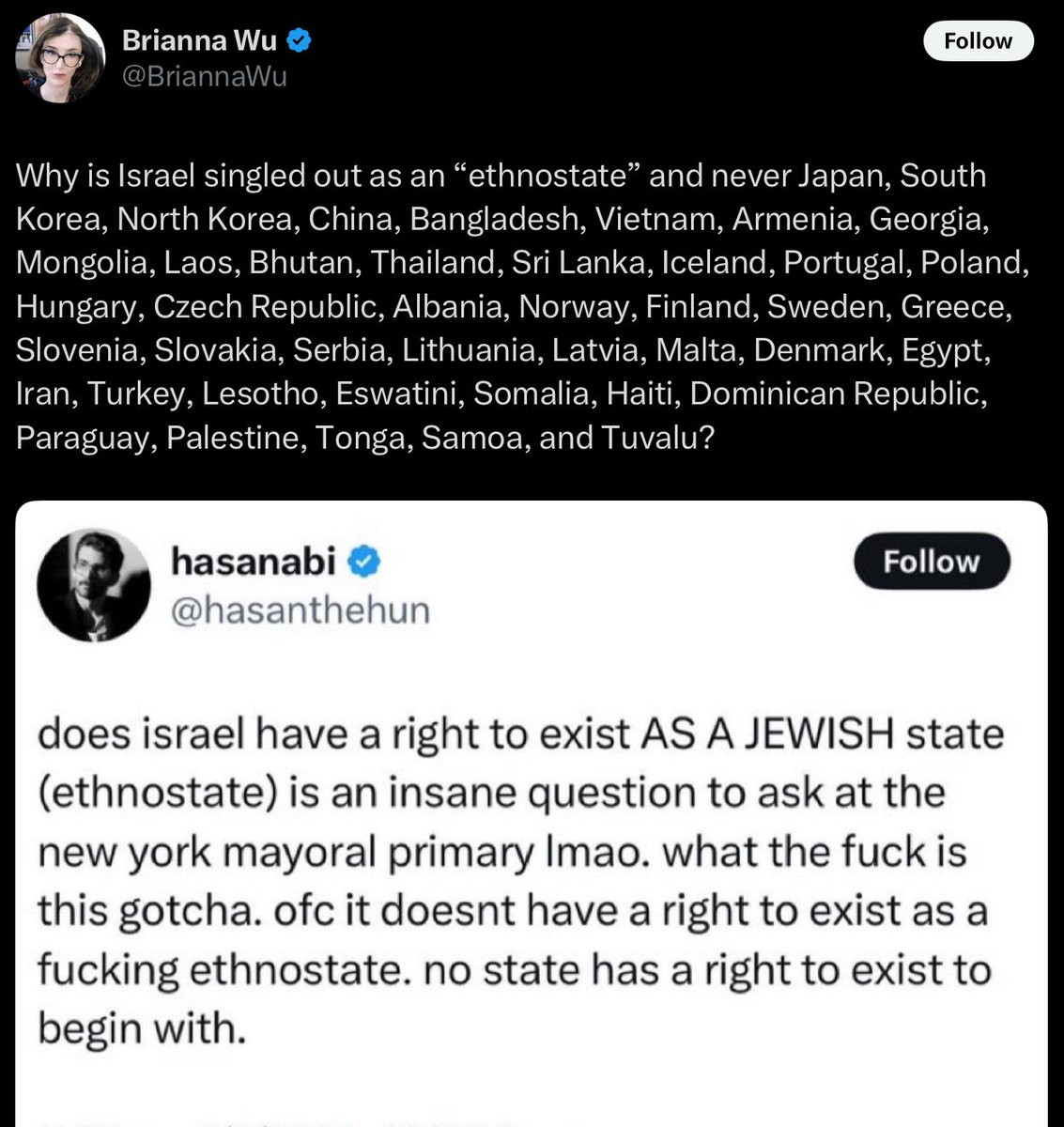 She doesn’t even know what an enthostate is.